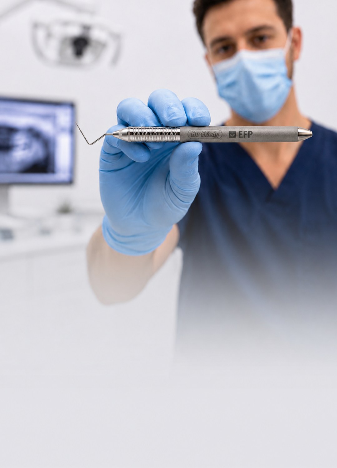 Clinician holding an EFP Probe